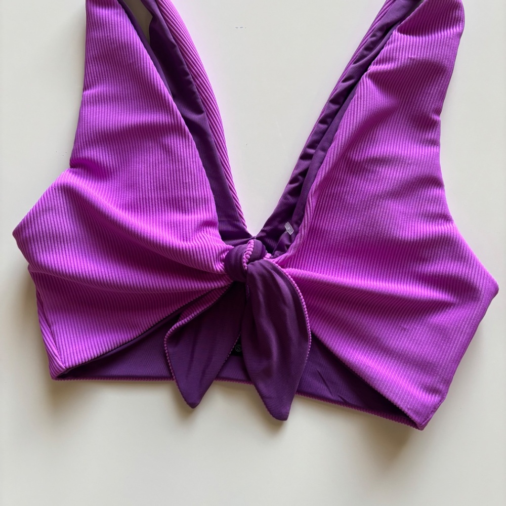 NWT Beach Riot ~ Free People Dallas Tie Bikini Top S